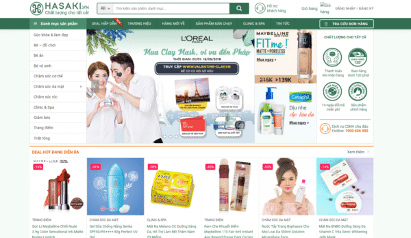 Website bán hàng mỹ phẩm 48