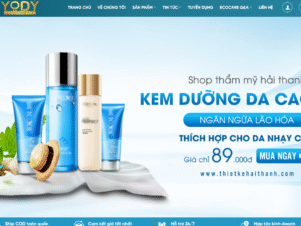 Website bán hàng dược liệu mỹ phẩm 1