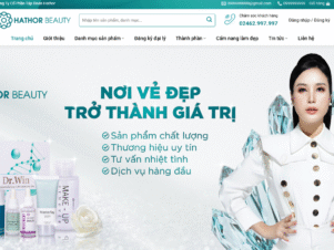 website bán hàng mỹ phẩm 10