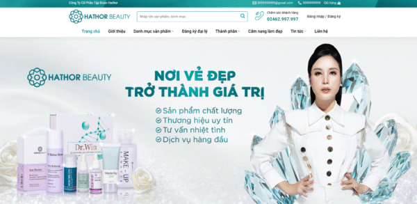 website bán hàng mỹ phẩm 10