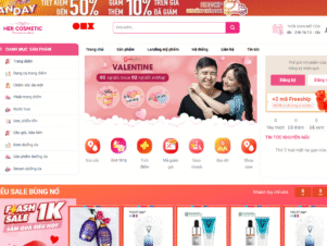 website bán hàng mỹ phẩm 12