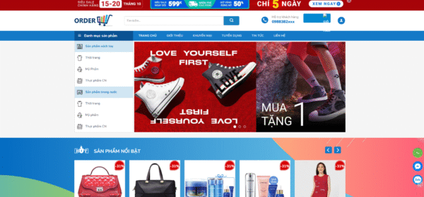 Website bán hàng mỹ phẩm 14