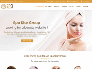 Website bán hàng mỹ phẩm spa 15
