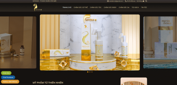 Website bán hàng mỹ phẩm 21