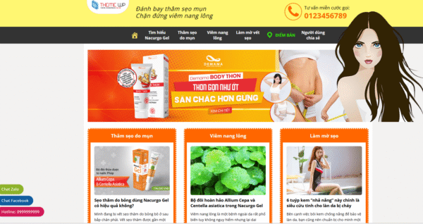 Website bán hàng mỹ phẩm 32