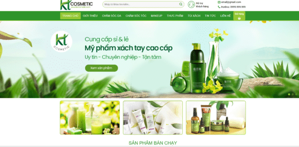 Website bán hàng mỹ phẩm 38
