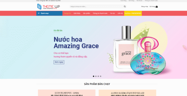 Website bán hàng mỹ phẩm nước hoa 39