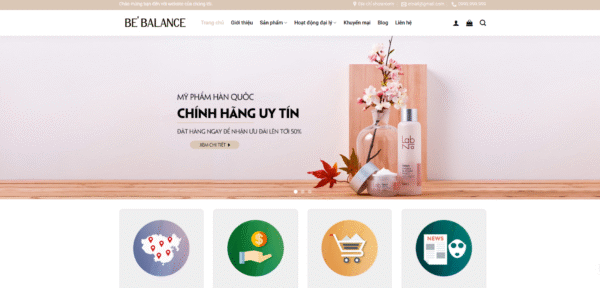 Website bán hàng mỹ phẩm 40