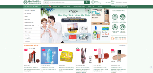 Website bán hàng mỹ phẩm 48