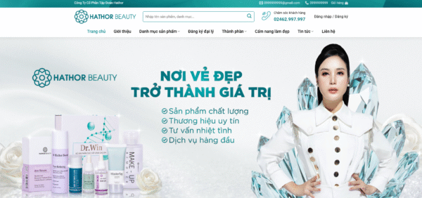 Website bán hàng mỹ phẩm 50
