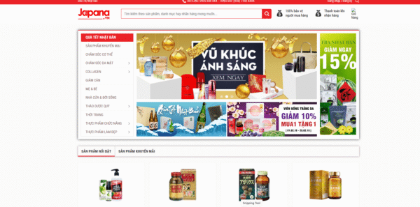 website bán hàng nội địa địa Nhật