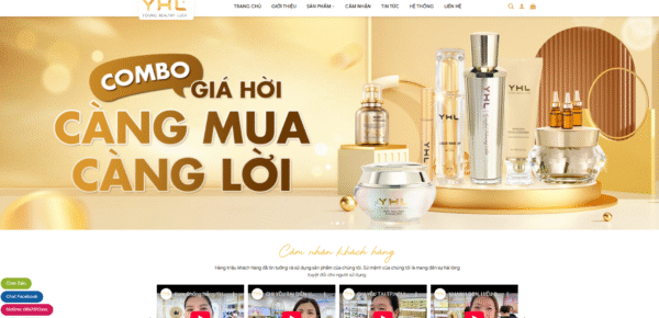 website bán hàng mỹ phẩm 9