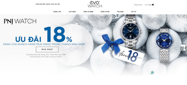Website bán hàng thời trang đồng hồ 17