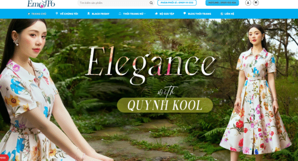 website bán hàng thời trang 3