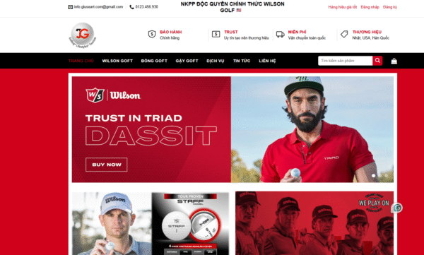 Website bán hàng thời trang đồ golf 33