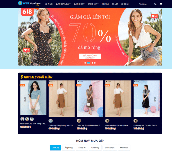 website bán hàng thời trang 9